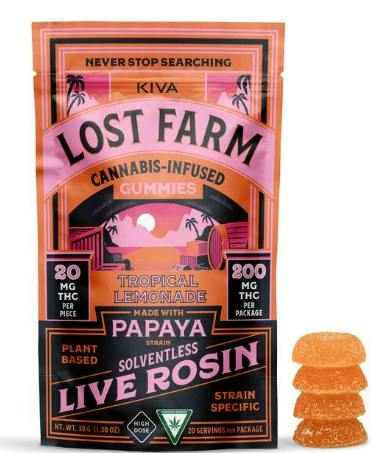TROPICAL LEMONADE LIVE ROSIN GUMMY 200MG