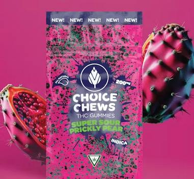 SUPER SOUR PRICKLY PEAR CHEW 200MG