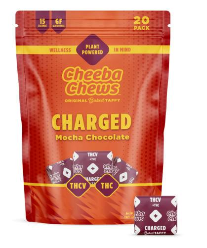 Cheeba Chews: Taffy | Mocha Chocolate | Energy Chews 2:1 | 100mg THC : 50mg THCV | 20pk