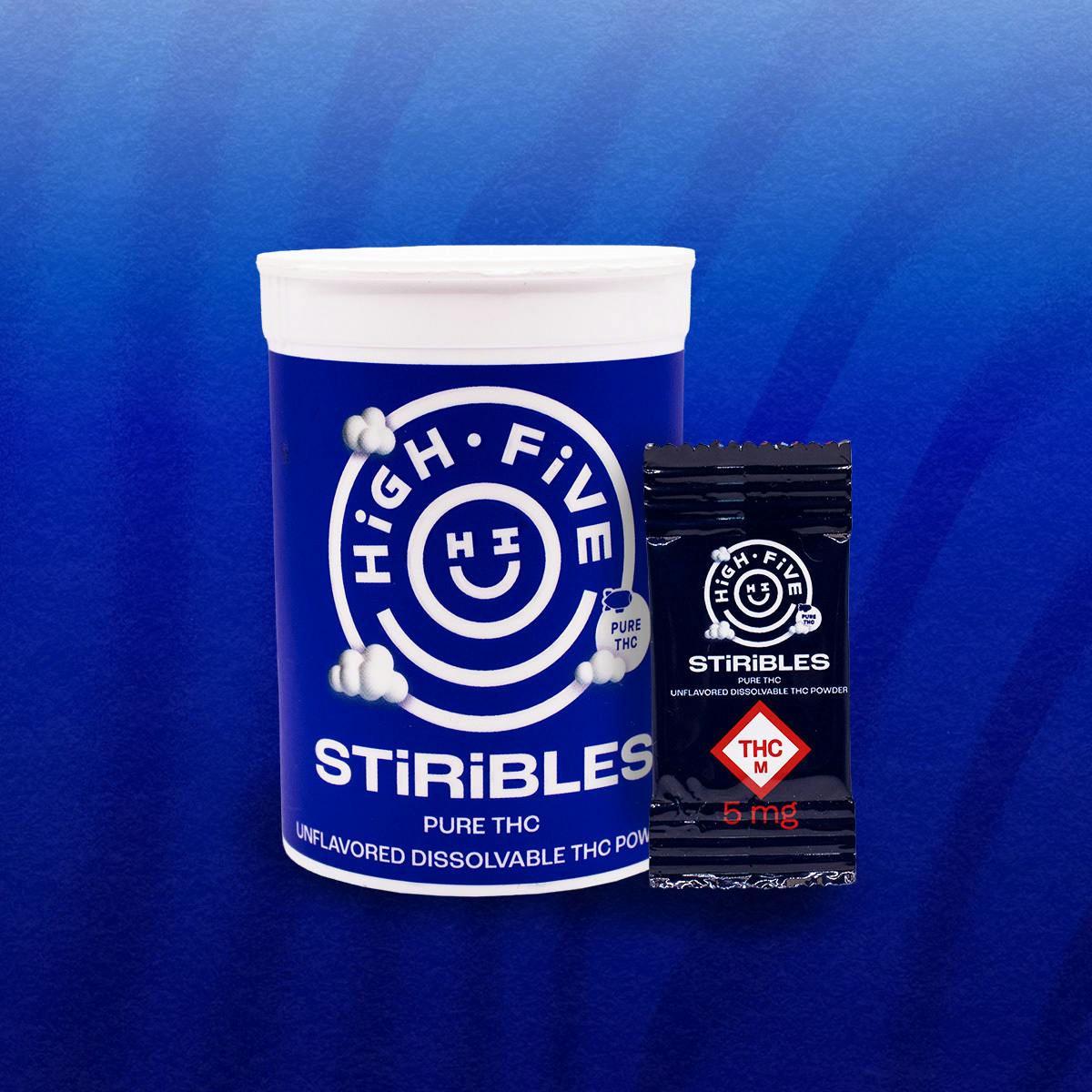 High Five: STiRiBLES | Unflavored Packet | 100mg | 20pk