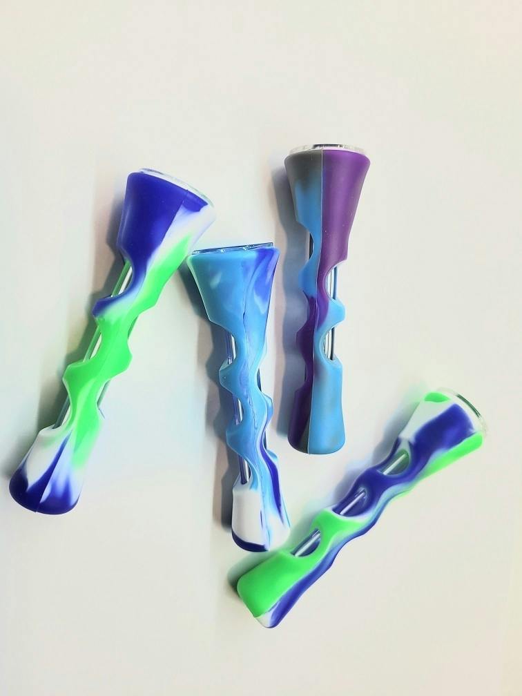 3.5" Silicone Chillum|Assorted Colors