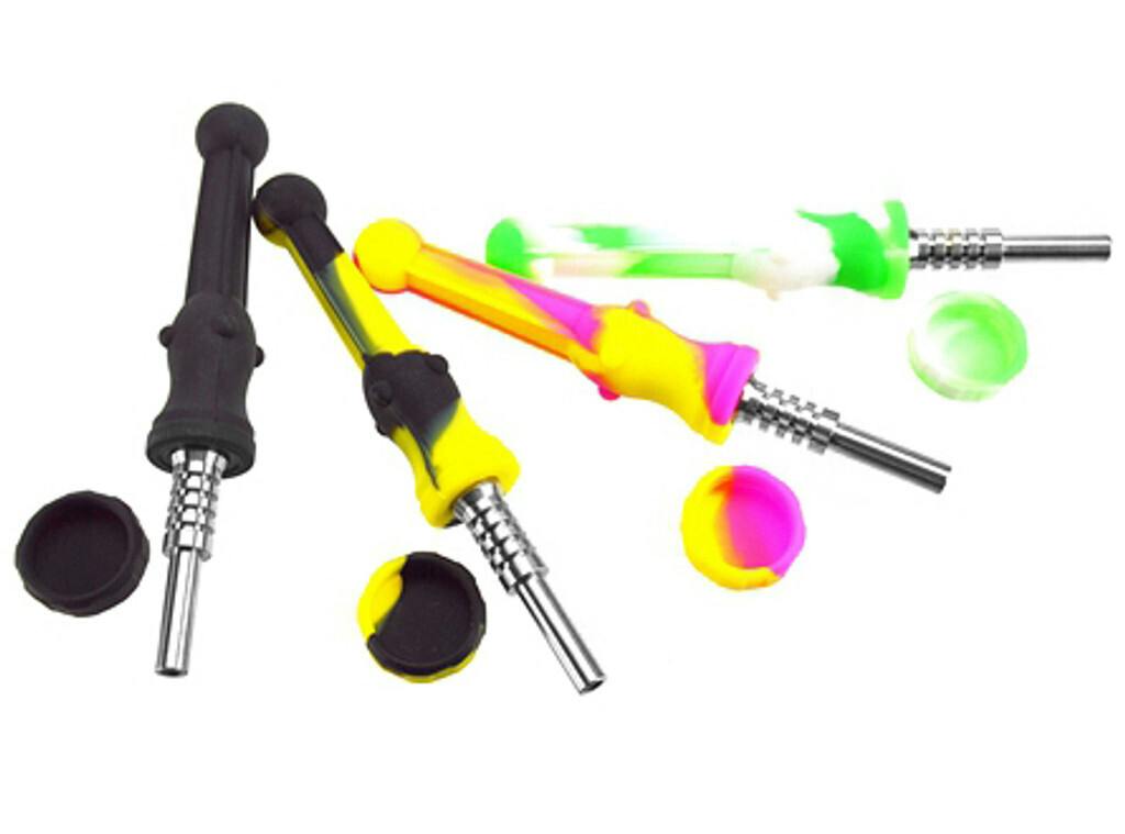 Silicone Honey Straw|10mm Titanium Tip|Assorted