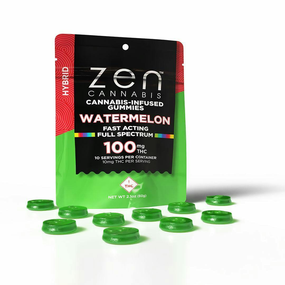 ZEN Gummies - Watermelon (Hybrid) 100mg