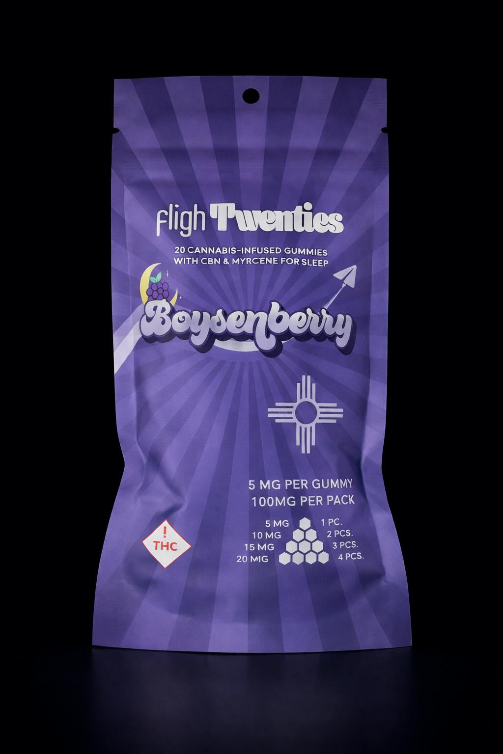 Fligh Gummies - Boysenberry (MEDICAL) 500mg
