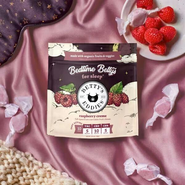 Bedtime Raspberry Creme Fruit Chews 5mg 10pk