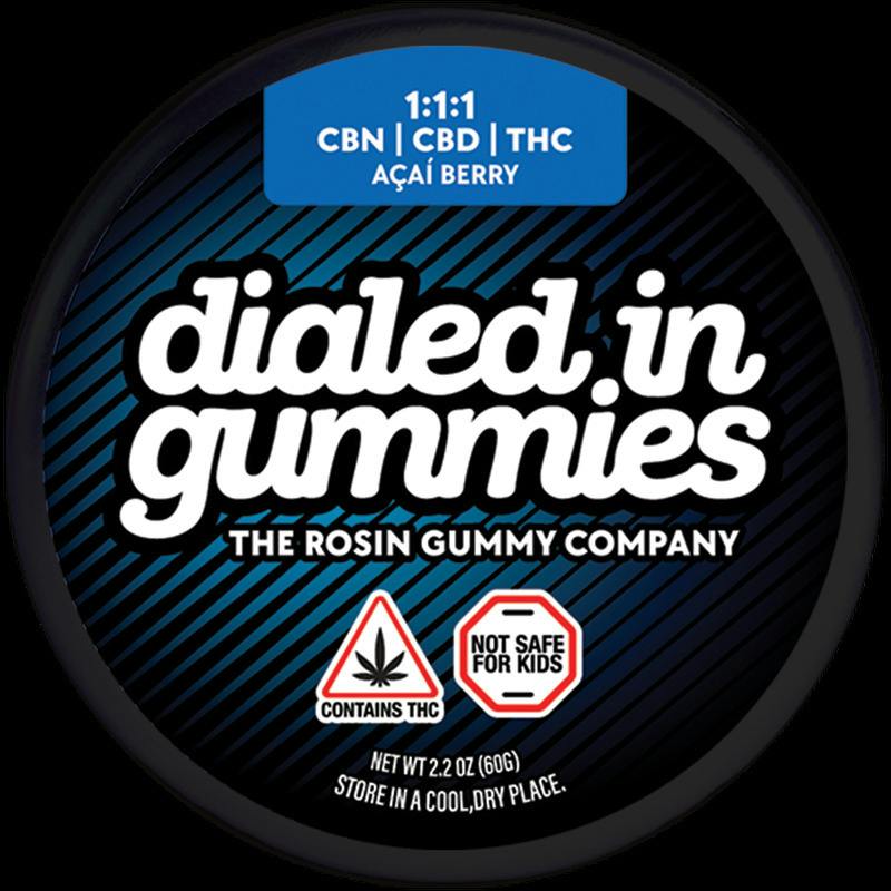 Acai Berry 1:1:1 CBN:CBD:THC | Rosin Gummies | 20pk