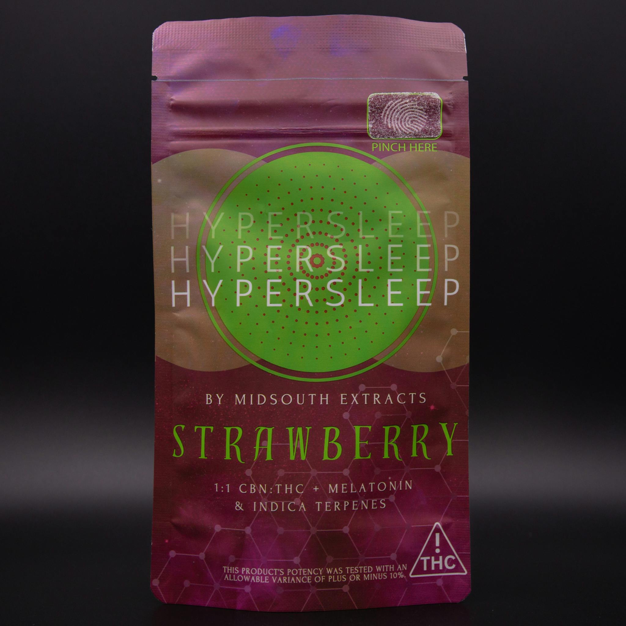 Gummies - Hyper Sleep - 100mg - Strawberry by MidSouth Extracts