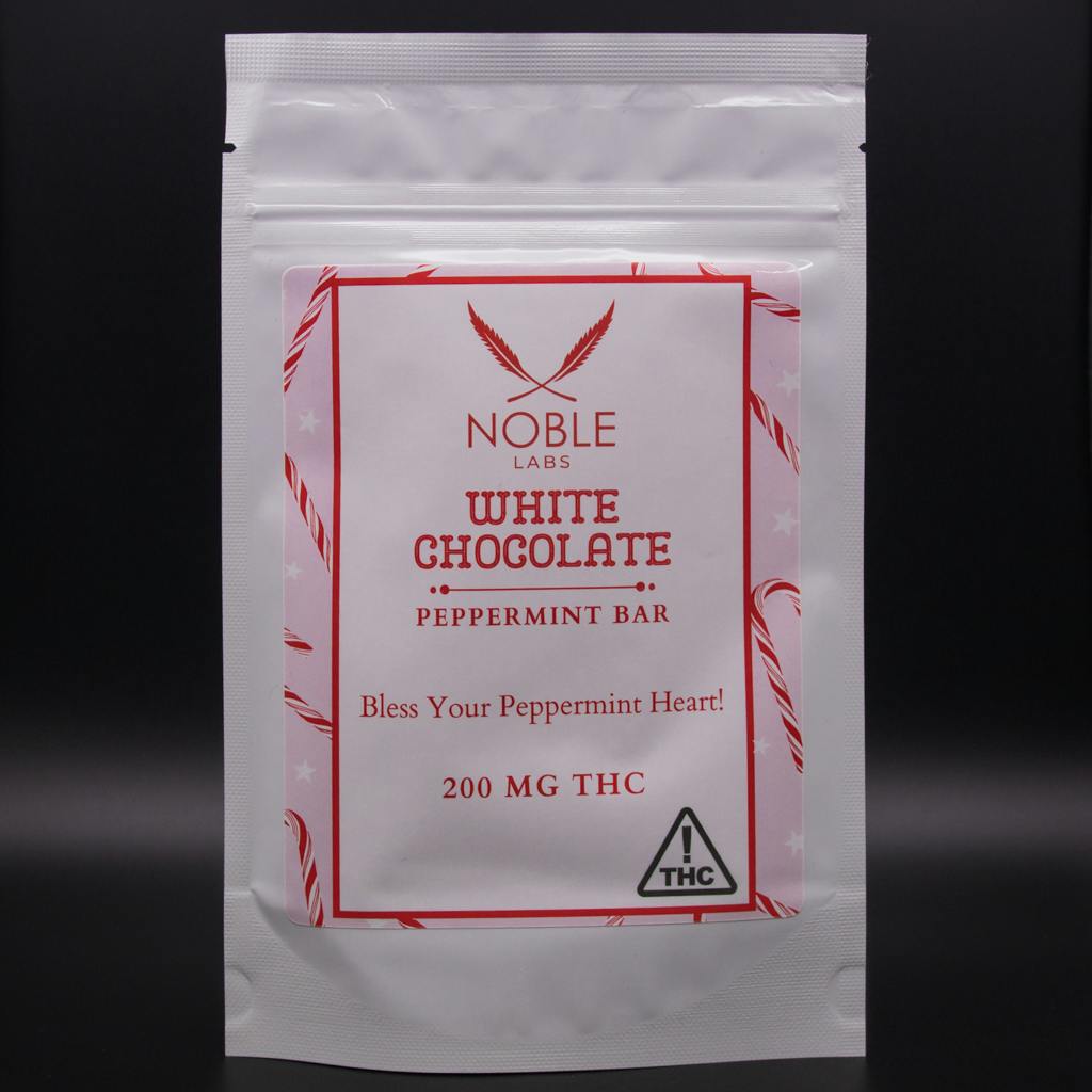Noble Labs | 200mg | White Chocolate Peppermint Bar