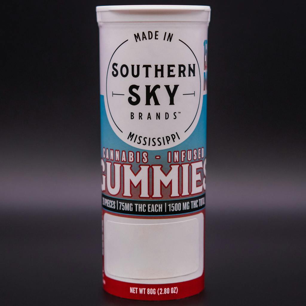 Southern Sky Brands | 1500mg | Strawberry Temptations | Gummies | 20pk cannabis product