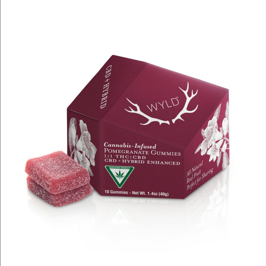 (AU) Wyld Gummies - High Dose 1:1 Pomegranate 200mg THC : 200mg CBD