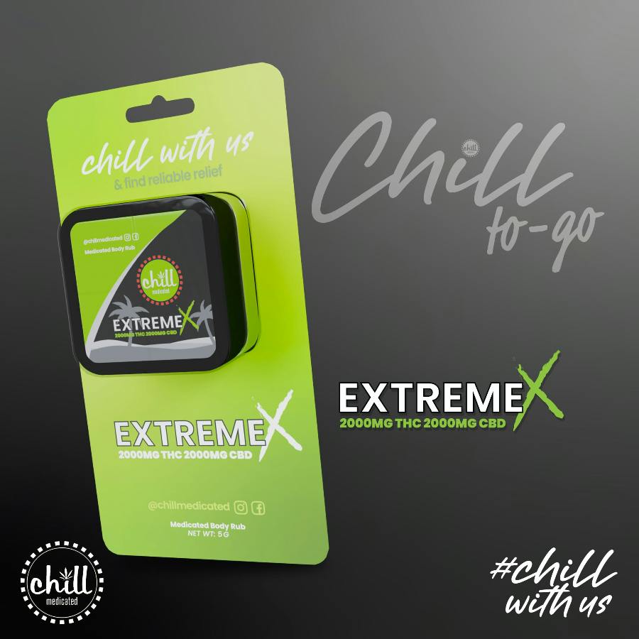 (AU) Chill Medicated 1:1 Extreme X Medicated Body Rub - Chill To Go
