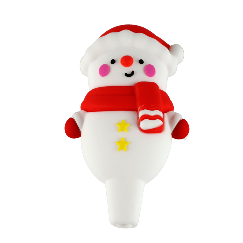 3.5" Silicone Frosty Snowman Pipe
