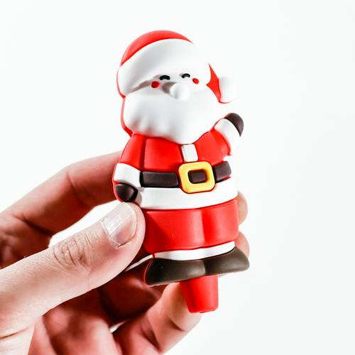4.5" Silicone Santa Pipe