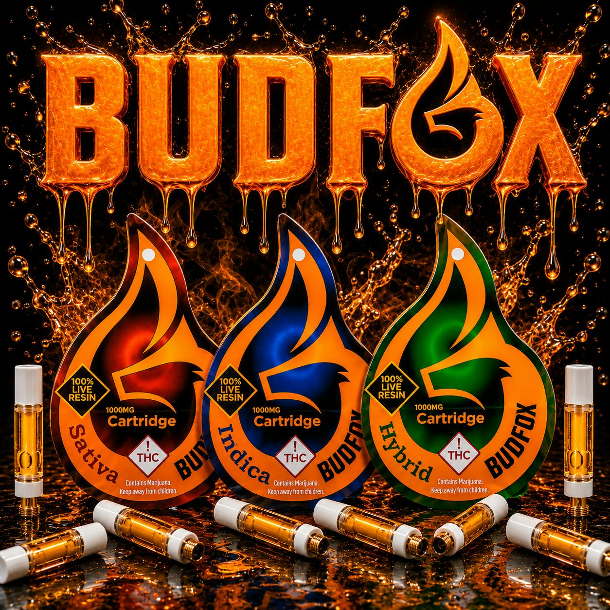 (REC) Bud Fox Live Resin 1g Cartridge - Glookies