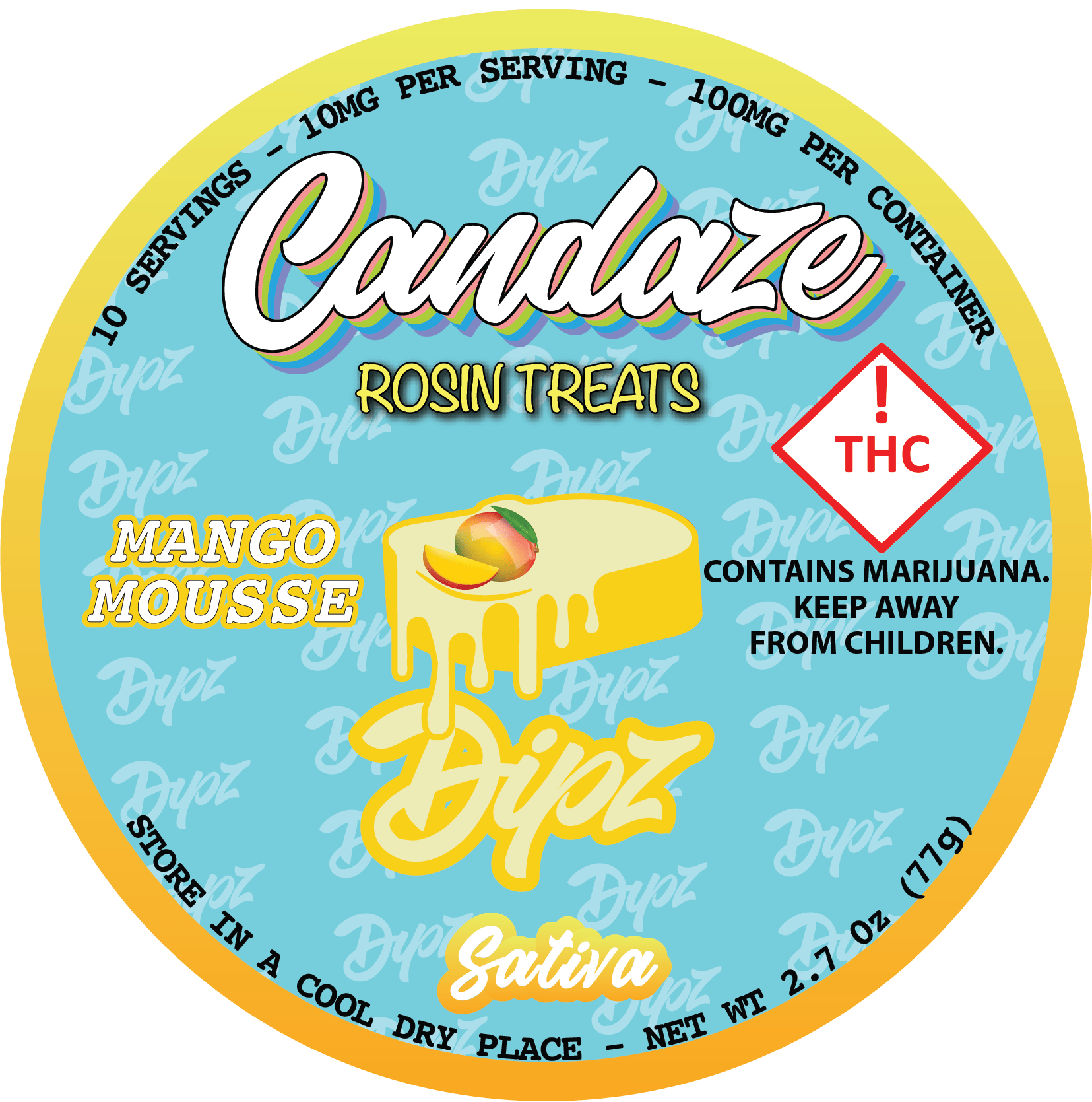 (REC) Candaze Rosin Dipz 100mg - Mango Mousse
