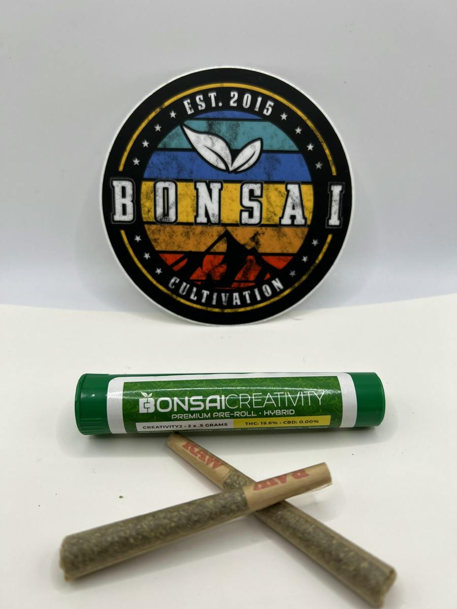 (REC) Bonsai 2 Pack of .5 gram Joints - Carbon Fiber
