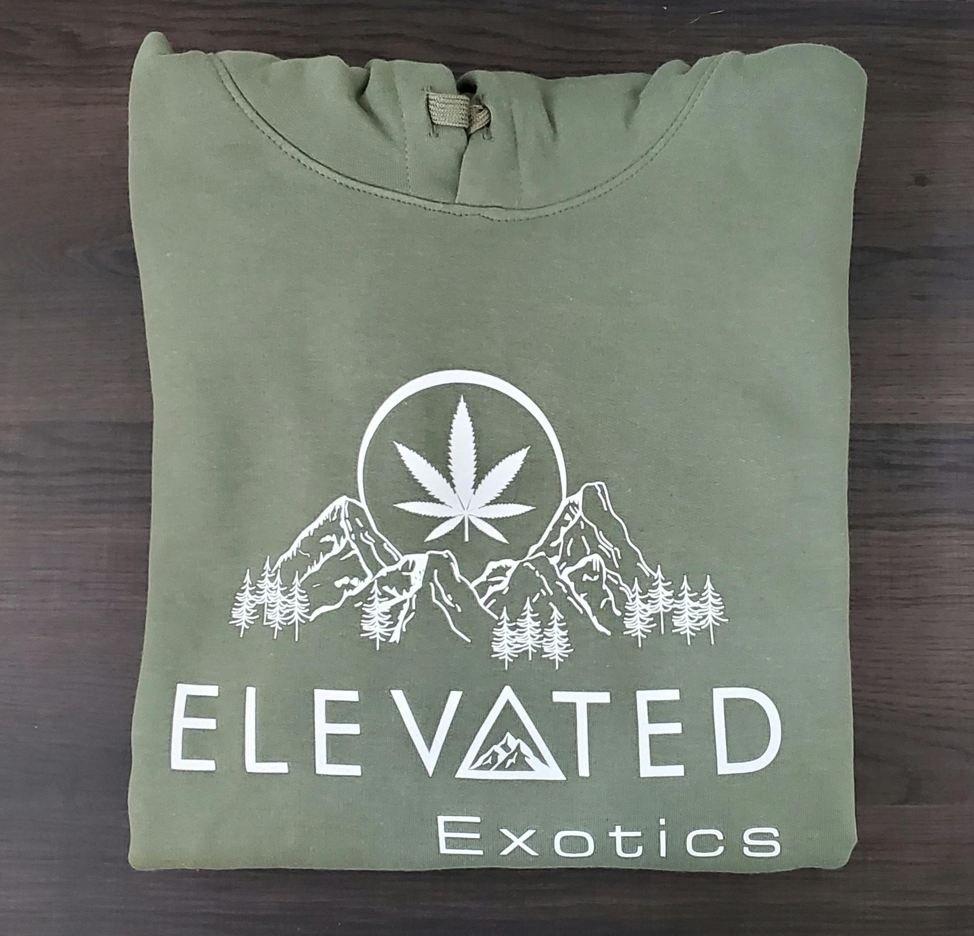 Elevated Exotics Hoodie - Military Green - X-Large
