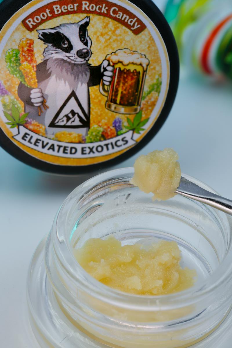 Rootbeer Rock Candy First Wash Rosin | Elevated Exotics x Organic Mechanic - 1g