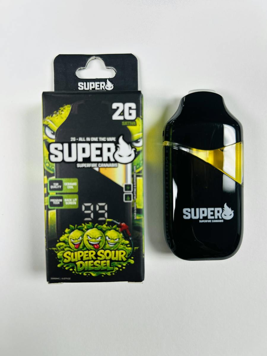 Super Sour Diesel 2g AIO Disposable | Superfire