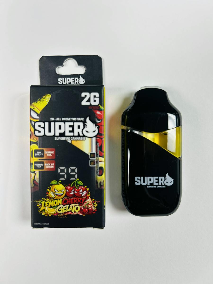 Lemon Cherry Gelato 2g AIO Disposable | Superfire
