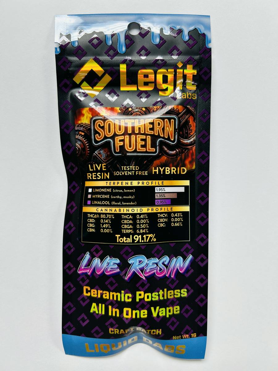 Southern Fuel 1g Live Resin AIO Vape | Legit Labs