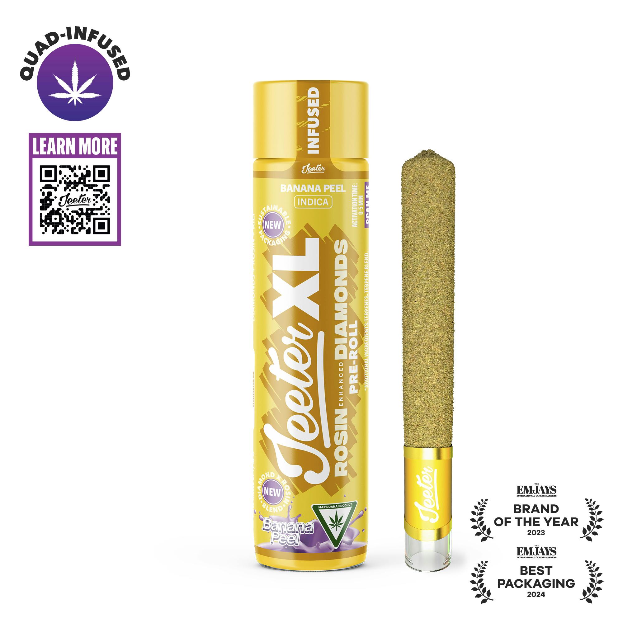 Banana Peel Quad Infused Pre-Roll
