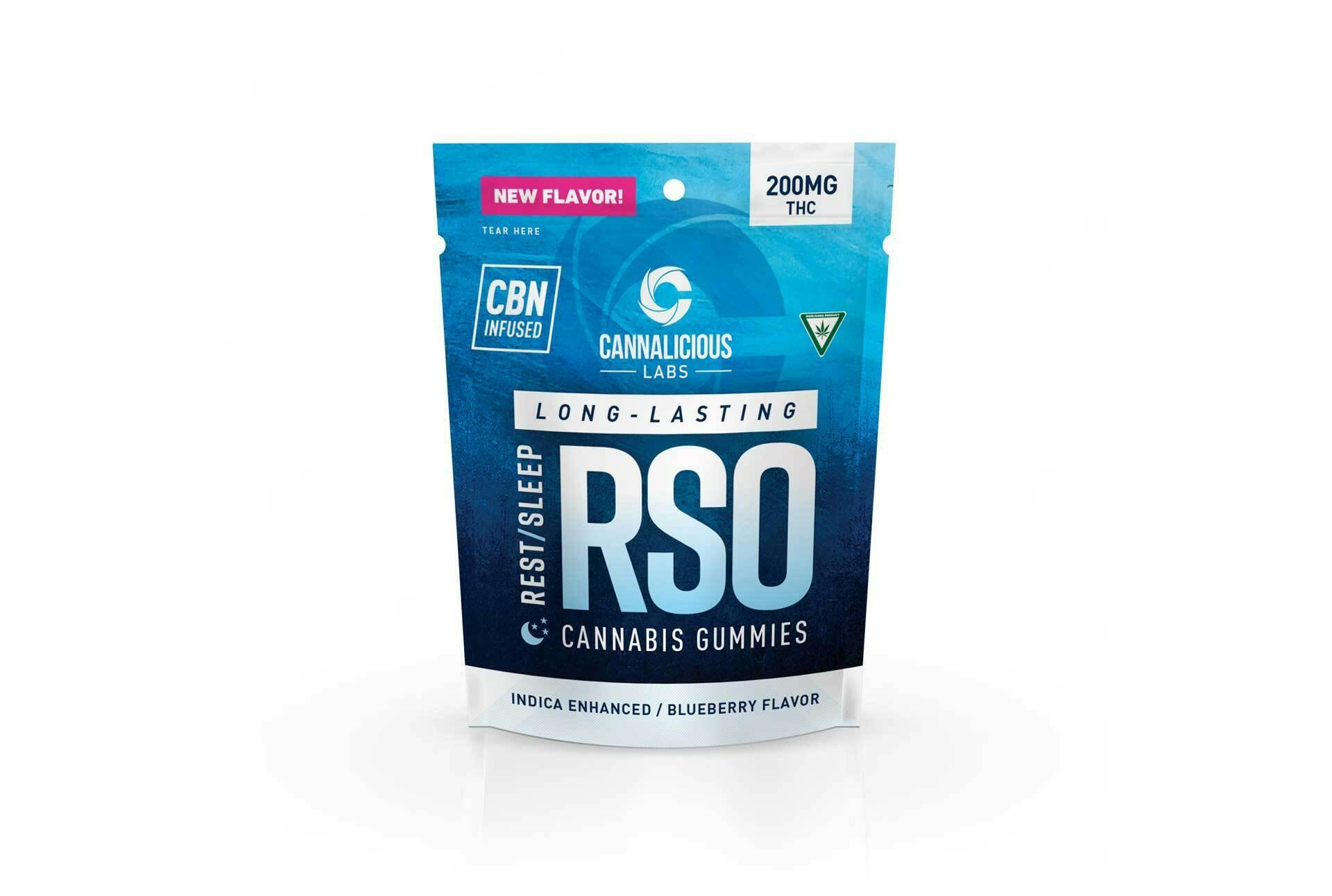 Blueberry Rest RSO Nano Gummies