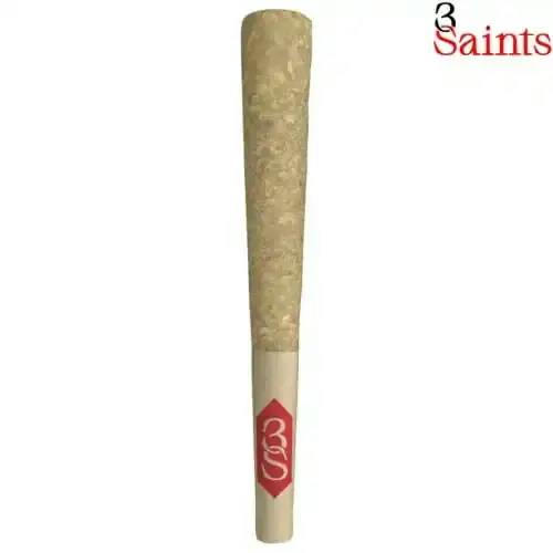 3Saints | Qwazars Solventless Hash Infused Pre-Roll | 1x1g
