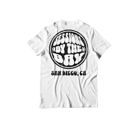 SESSIONS BY THE BAY | WHITE T-SHIRT | RETRO LOGO | XX-LARGE