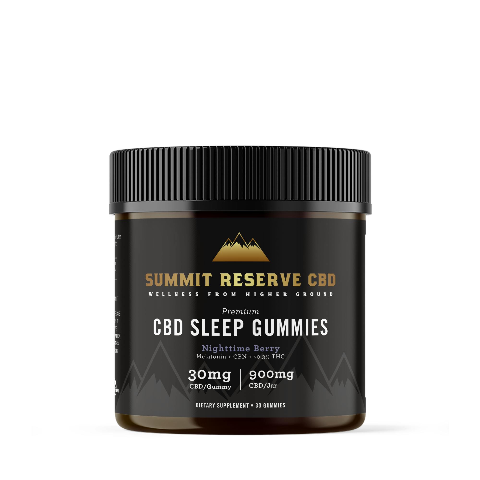 Summit Reserve CBD 30mg Full Spectrum Mixed Berry Sleep Gummy w/ Melatonin+CBN - Qty30