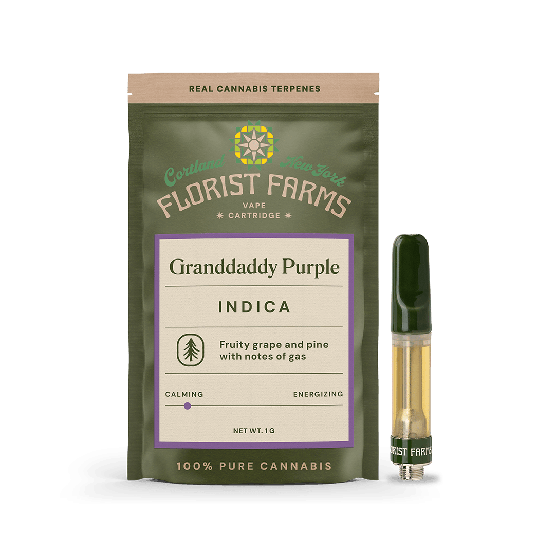 Florist Farms | Grand Daddy Purp | Vape Cartridge-1g cannabis product