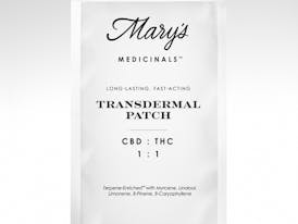 Marys Medicinals : CBD:THC 1:1 Patch - 20mg