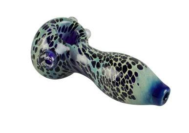 Deep Sea Bubble Swell Glass Spoon Pipe 4.25"