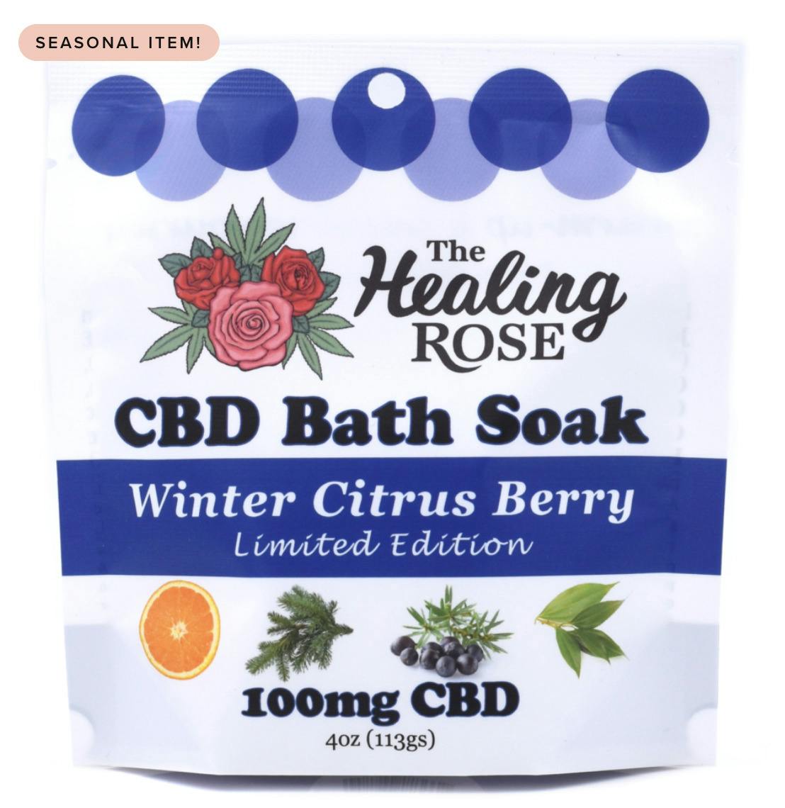 Winter Citrus Berry Bath Soak 4oz (100mg) at Tree House Craft Cannabis Groton