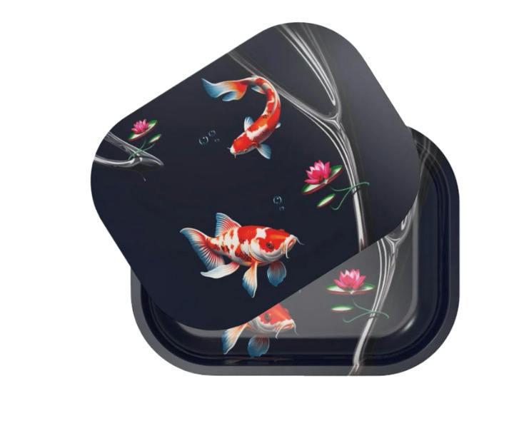 "Night Swim" Rolling Tray w/ Magnetic Cover - by Tanner Valant