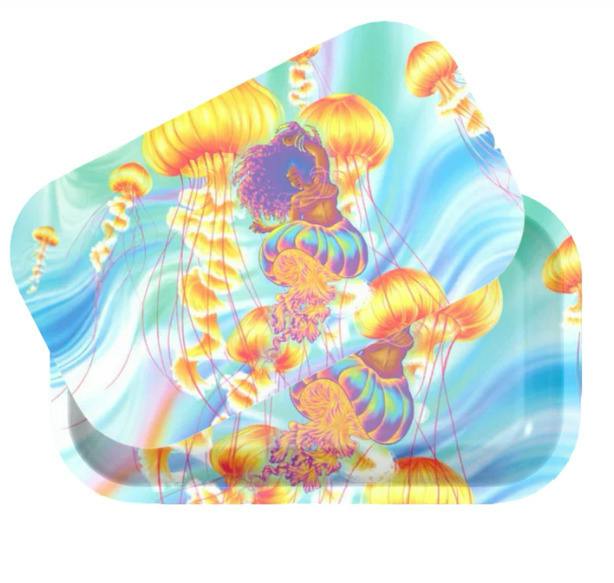 "Drifting" Rolling Tray w/ Magnetic Cover by Olivia Dinnall