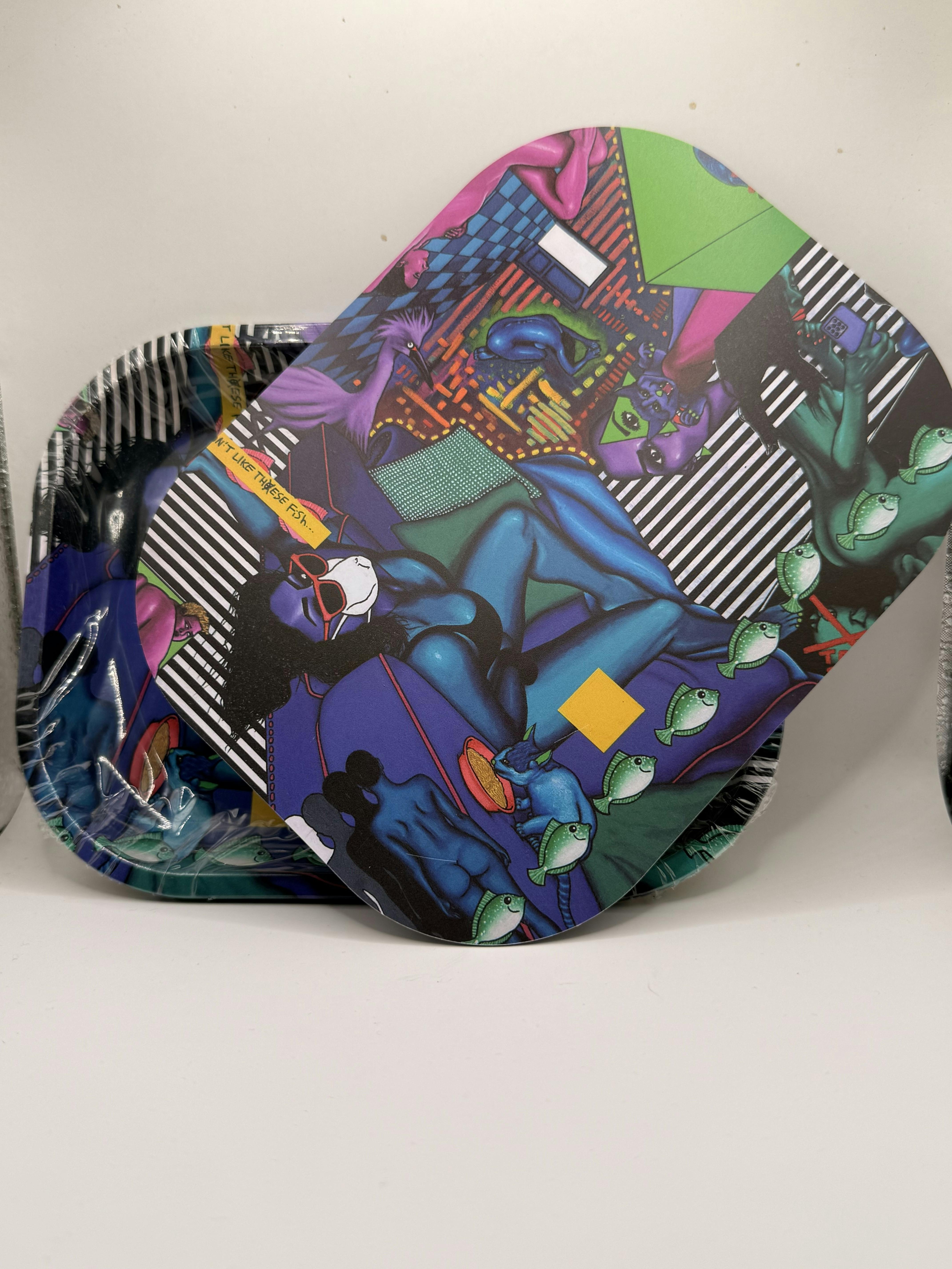 "Love in the Time of Corona" Rolling Tray w/ Magnetic Cover - by Tim Molloy