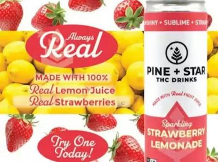 Sparkling Strawberry Lemonade 12oz (5mg)