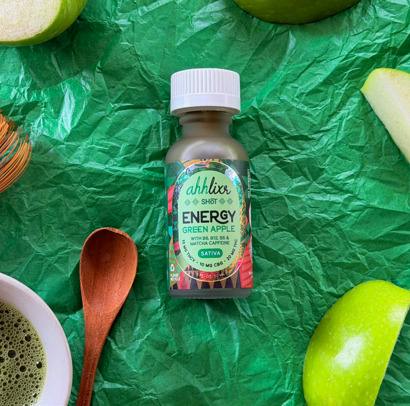 Ahhlixr Green Apple Energy Wellness Shot 30ml (10mg THCV/10mg CBG/20mg THC) at Tree House Craft Cannabis Dispensary Dracut