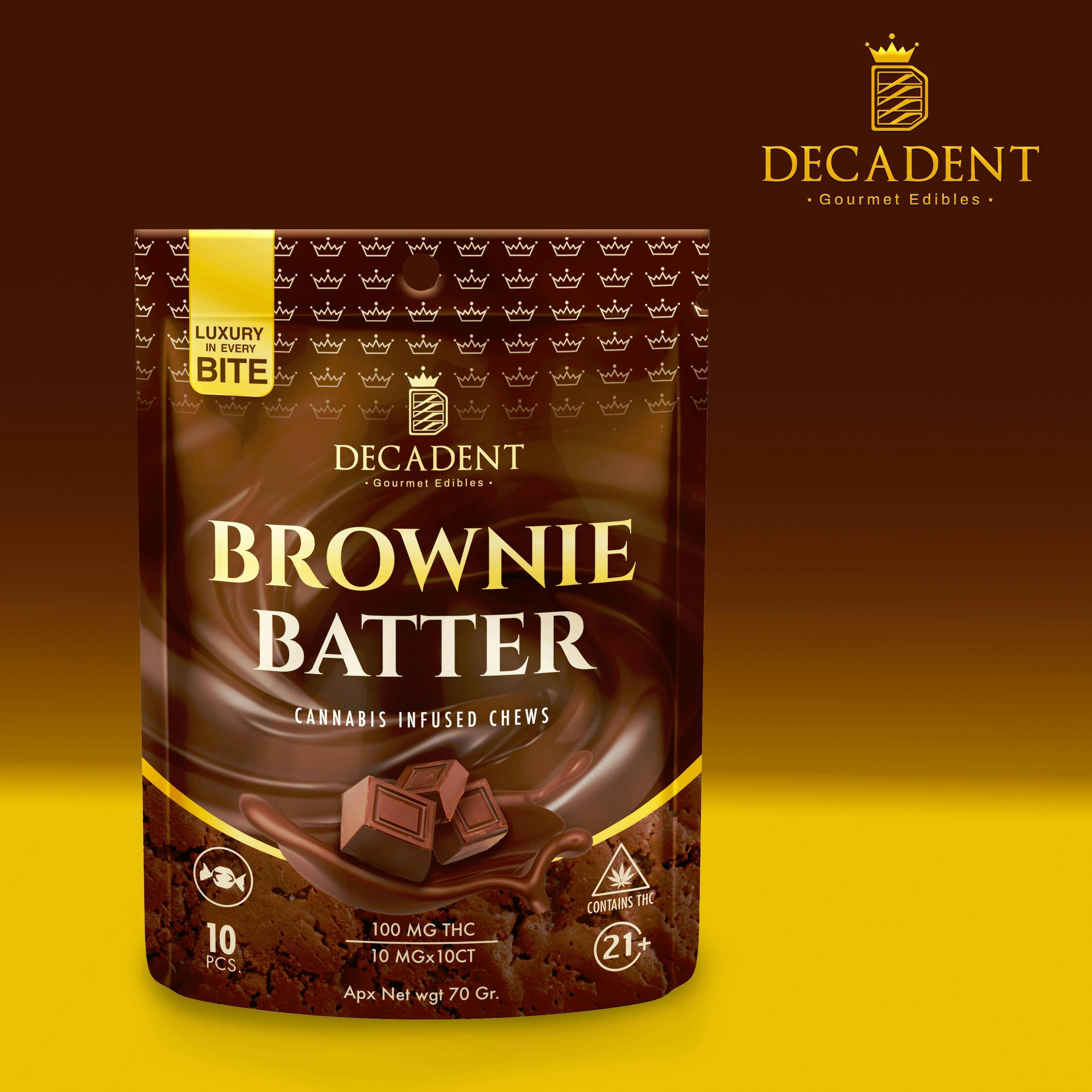 Decadent Candy Chews 100 MG Brownie Batter