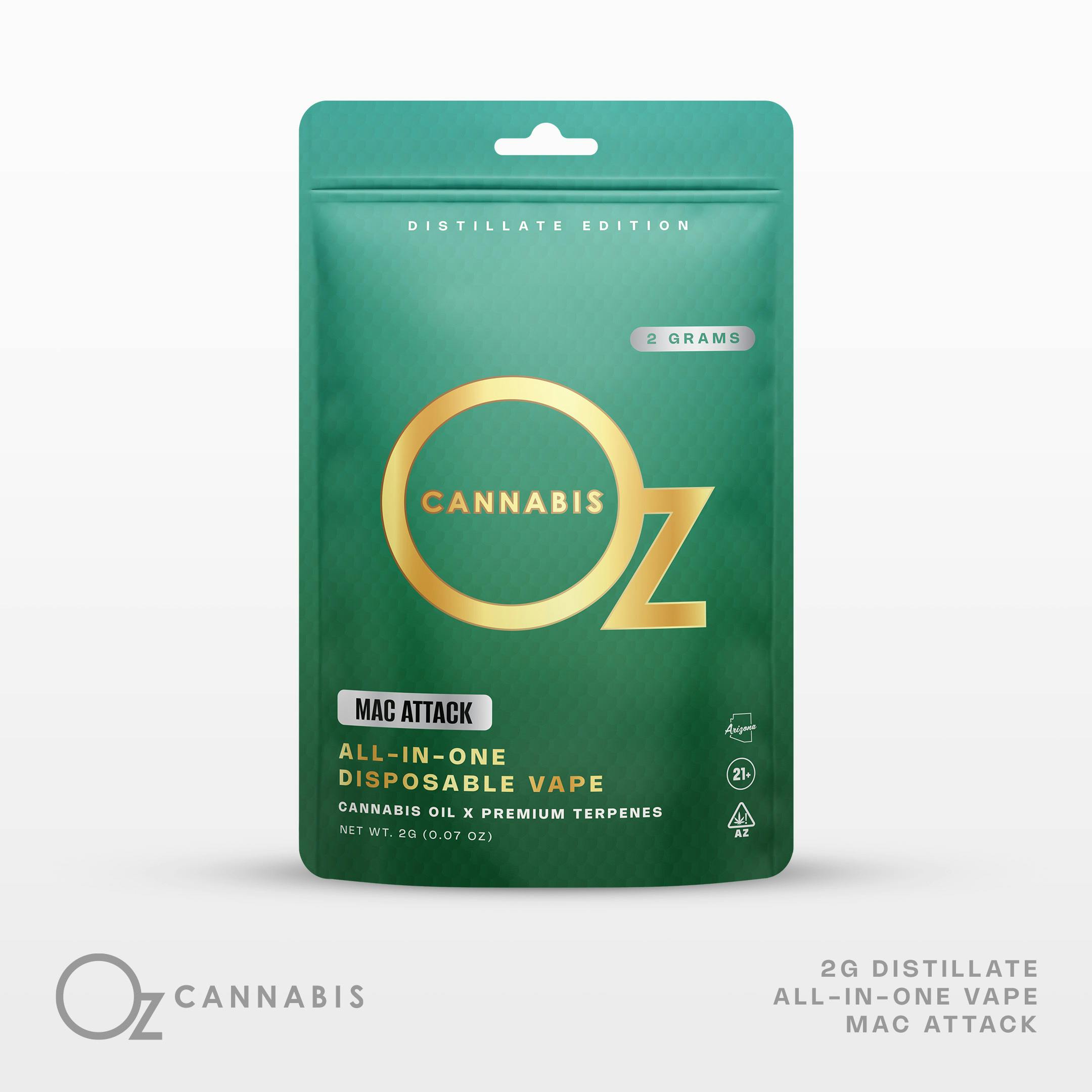 OZ Cannabis AIO Vape 2g MAC Attack