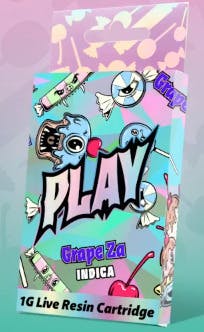 PLAY Grape Za Hash Infused 510 Cartridge at Higher Love Cannabis Dispensary Munising