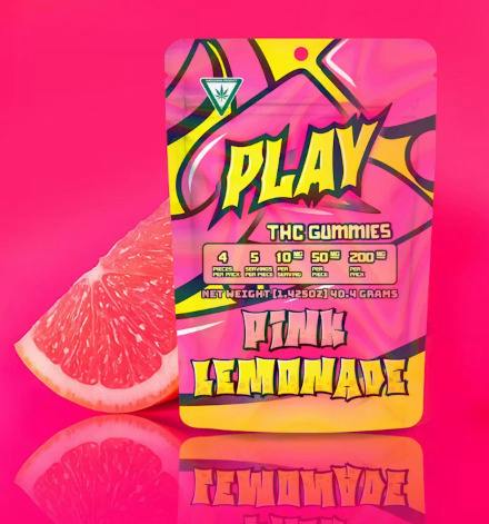PLAY Pink Lemonade Gummies at Higher Love Cannabis Dispensary Munising