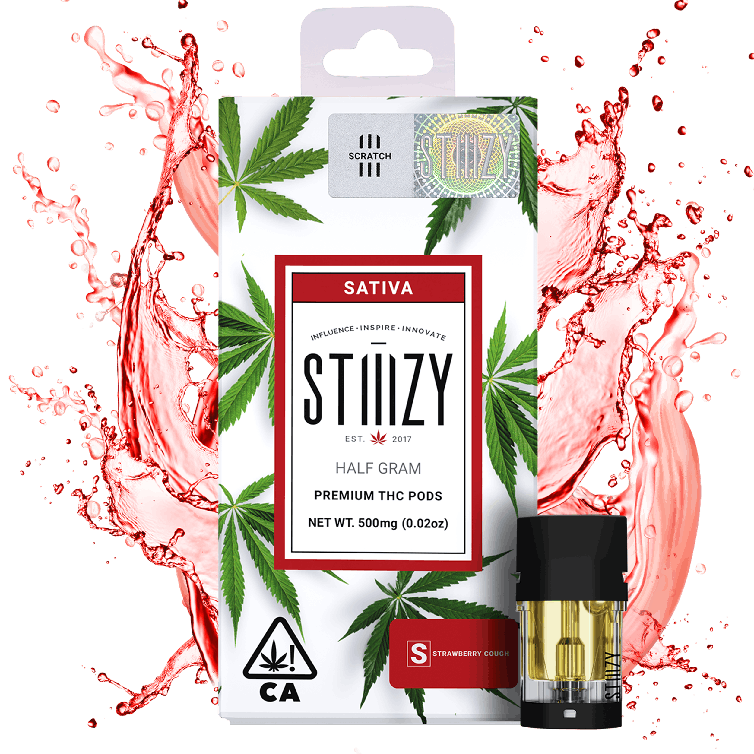 Stiiizy — Org Pods - Strawberry Cough