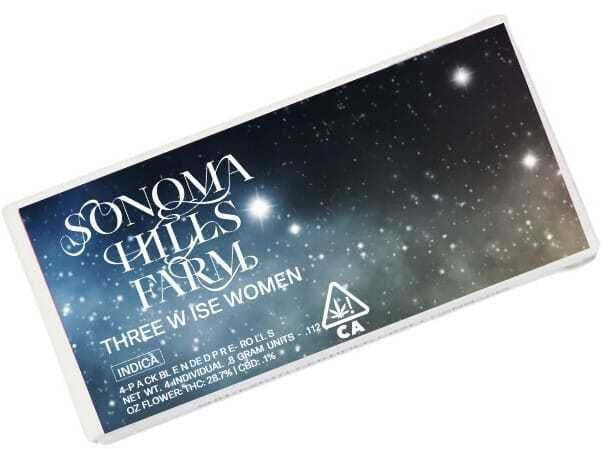 Sonoma Hills Farms - Three Wise Women 4-Pk Prerolls 3.2g - 3.2 grams at Goldenhour Collective - Point Arena