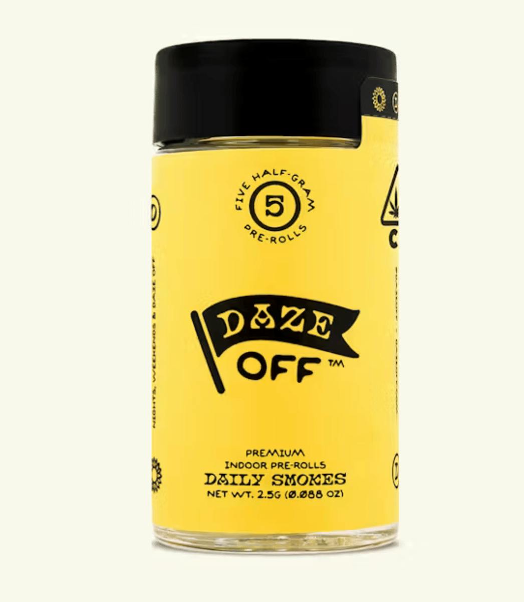 Daze Off - J1 5-Pk Prerolls 2.5g - 2.5 grams at Goldenhour Collective - Point Arena