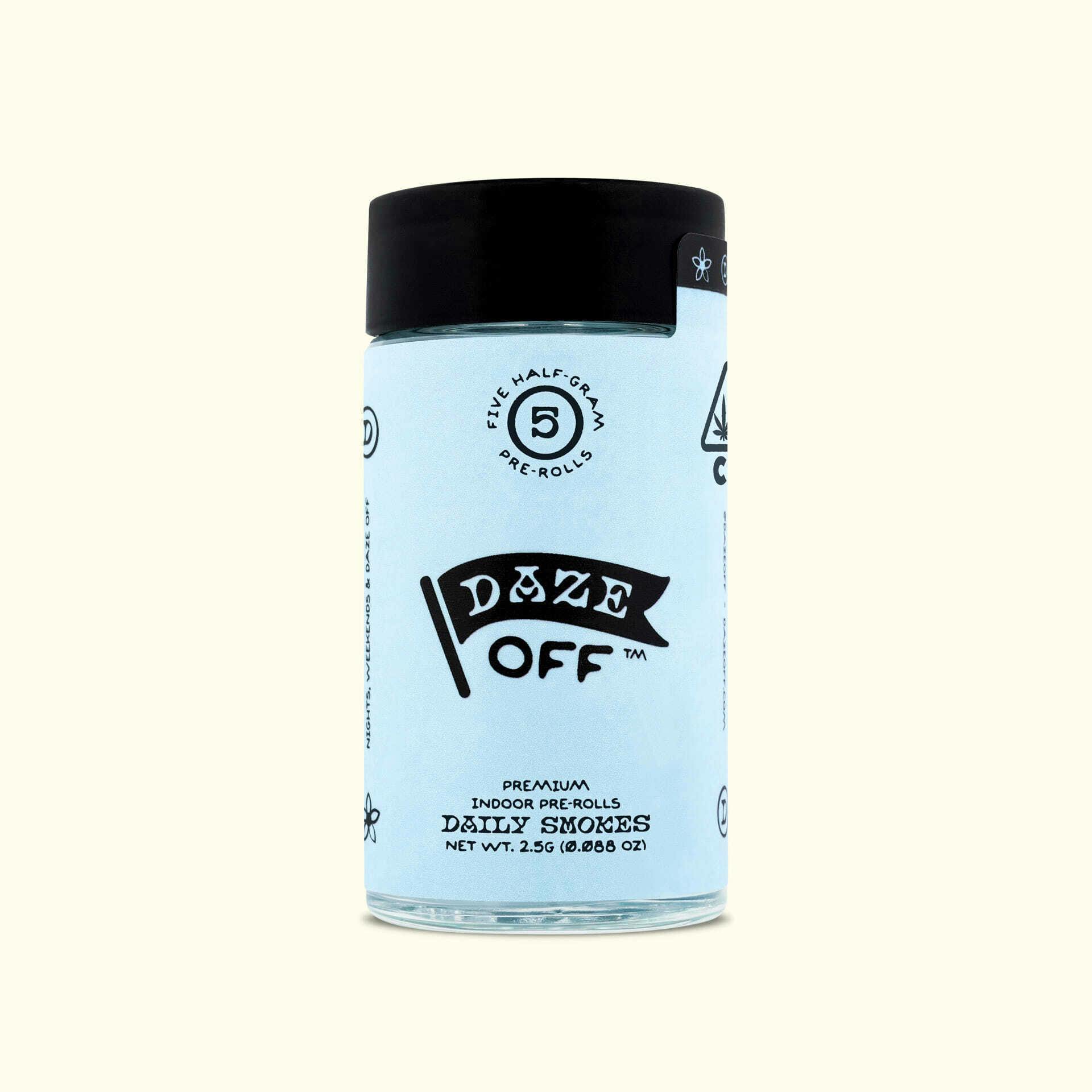 Daze Off - Orange Cookies 5-Pk Prerolls 2.5g - 2.5 grams at Goldenhour Collective - Point Arena