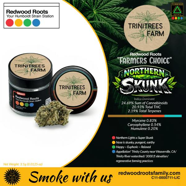 Redwood Roots - Northern Skunk - Northern Skunk 3.5g
