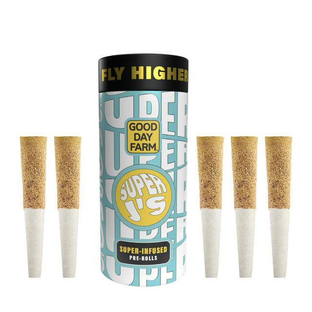 GDF: Infused Pre-Roll Pack | Puff Pastry x Side By Side | Super J's | 0.5g ea | 5pk