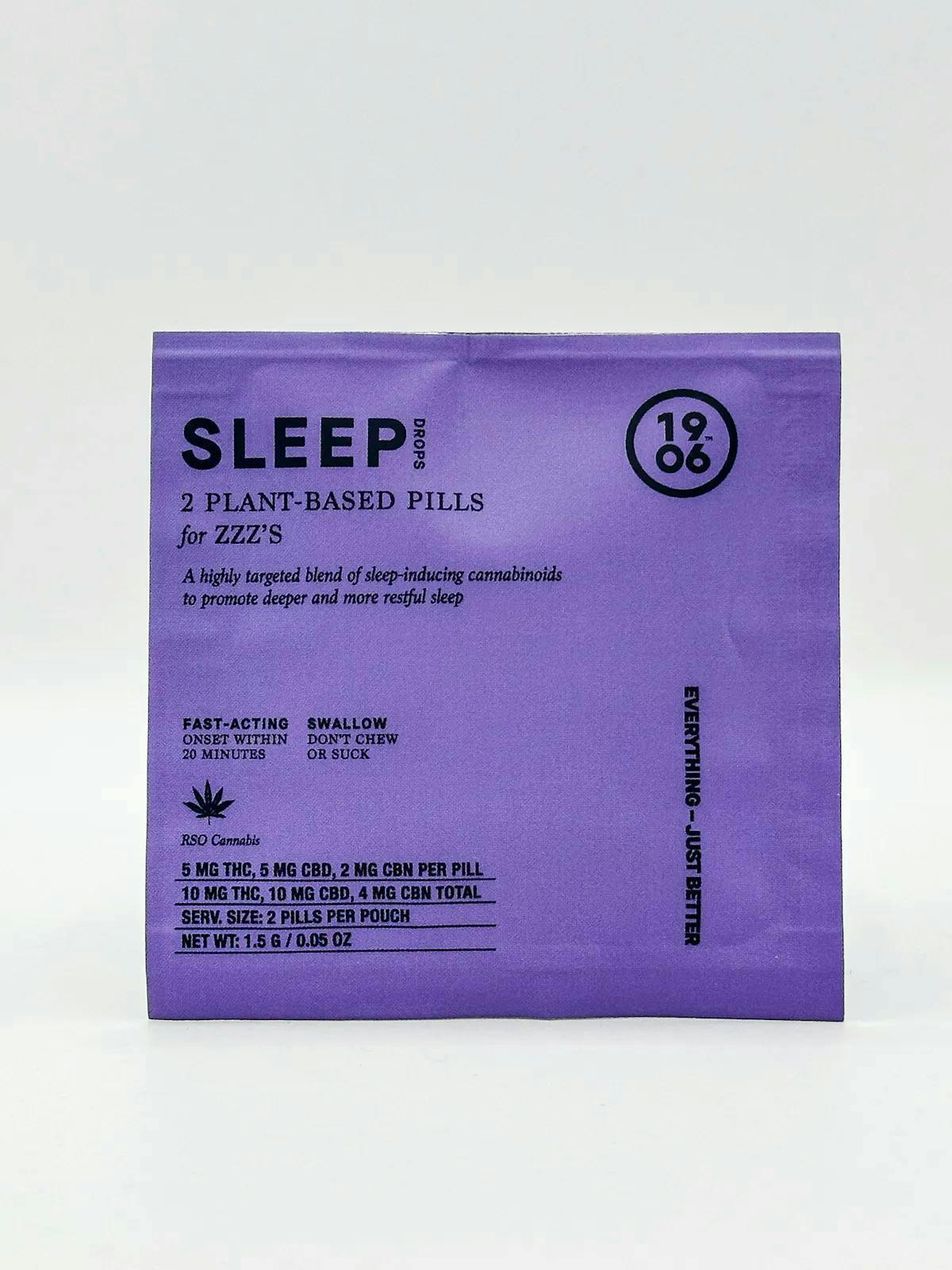 1906 | EDIBLE | POUCH - SLEEP | 2PK | 10MG